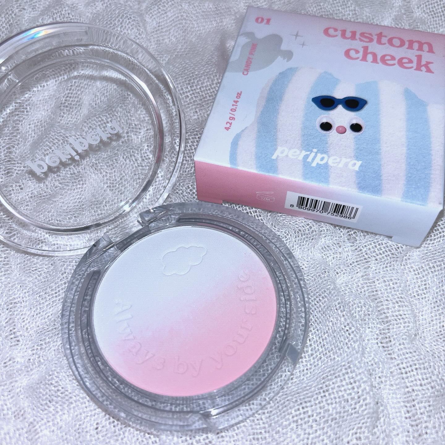 ピュア ブラッシュド カスタム チーク 01 CANDY PINK/PERIPERA/パウダーチークを使ったクチコミ（1枚目）