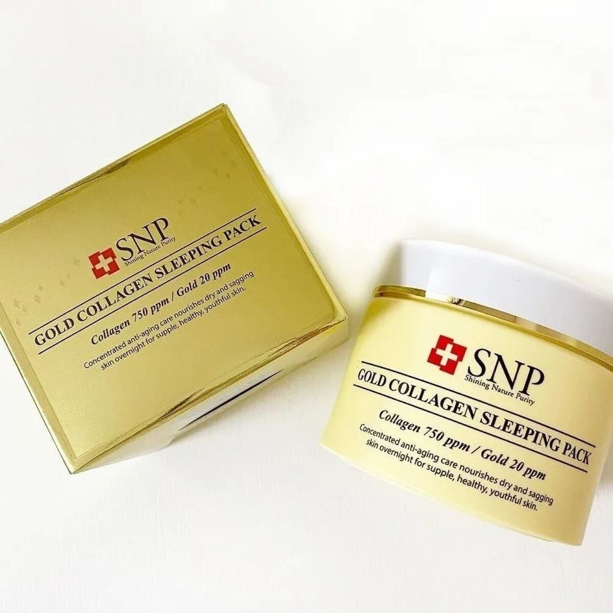 SNP ゴールド コラーゲン スリーピング パック/SNP/シートマスク・パックを使ったクチコミ(1枚目)