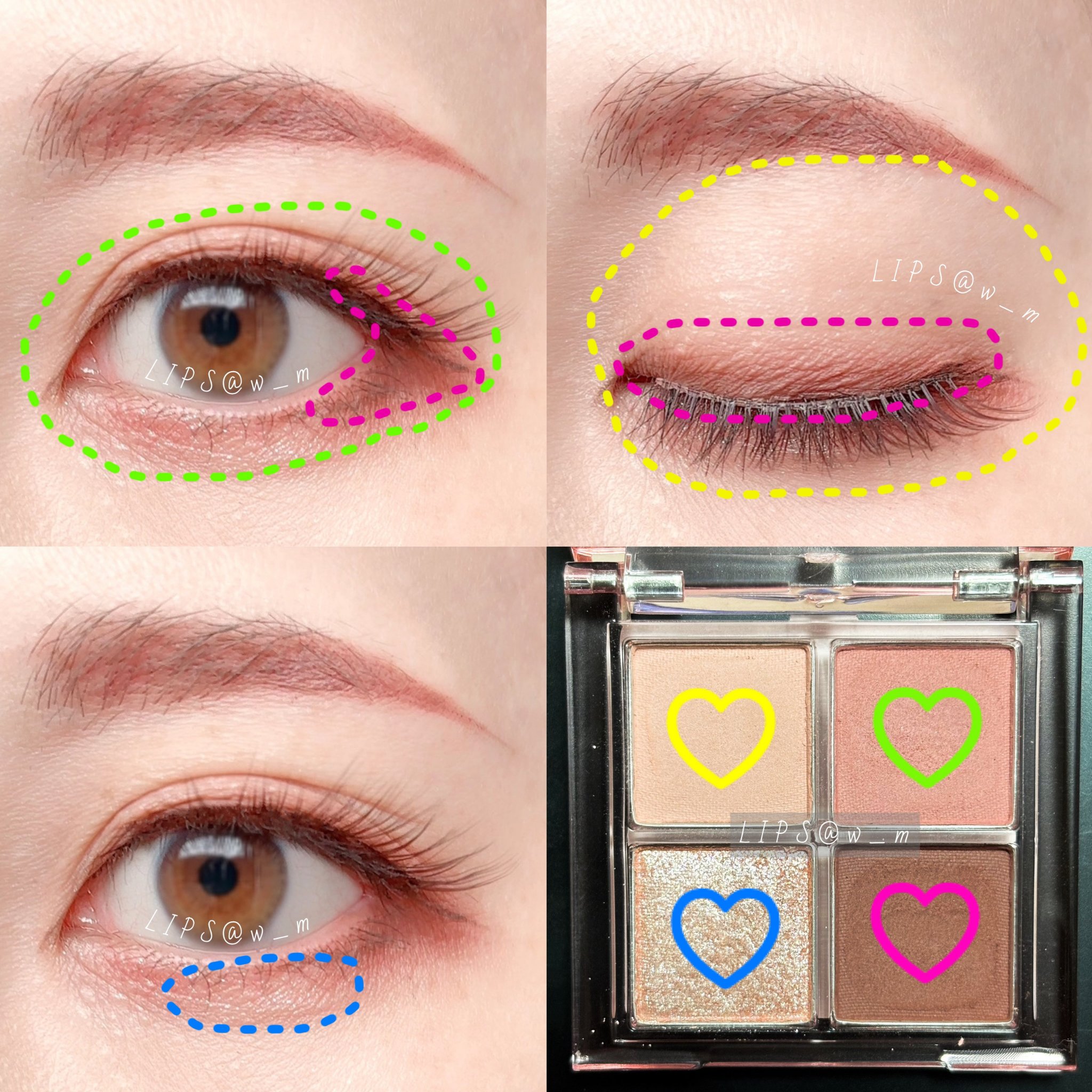 アンドバイロムアンド　メロウアイパレット PK01 ローズフォグ/&nd by rom&nd/アイシャドウパレットを使ったクチコミ（2枚目）