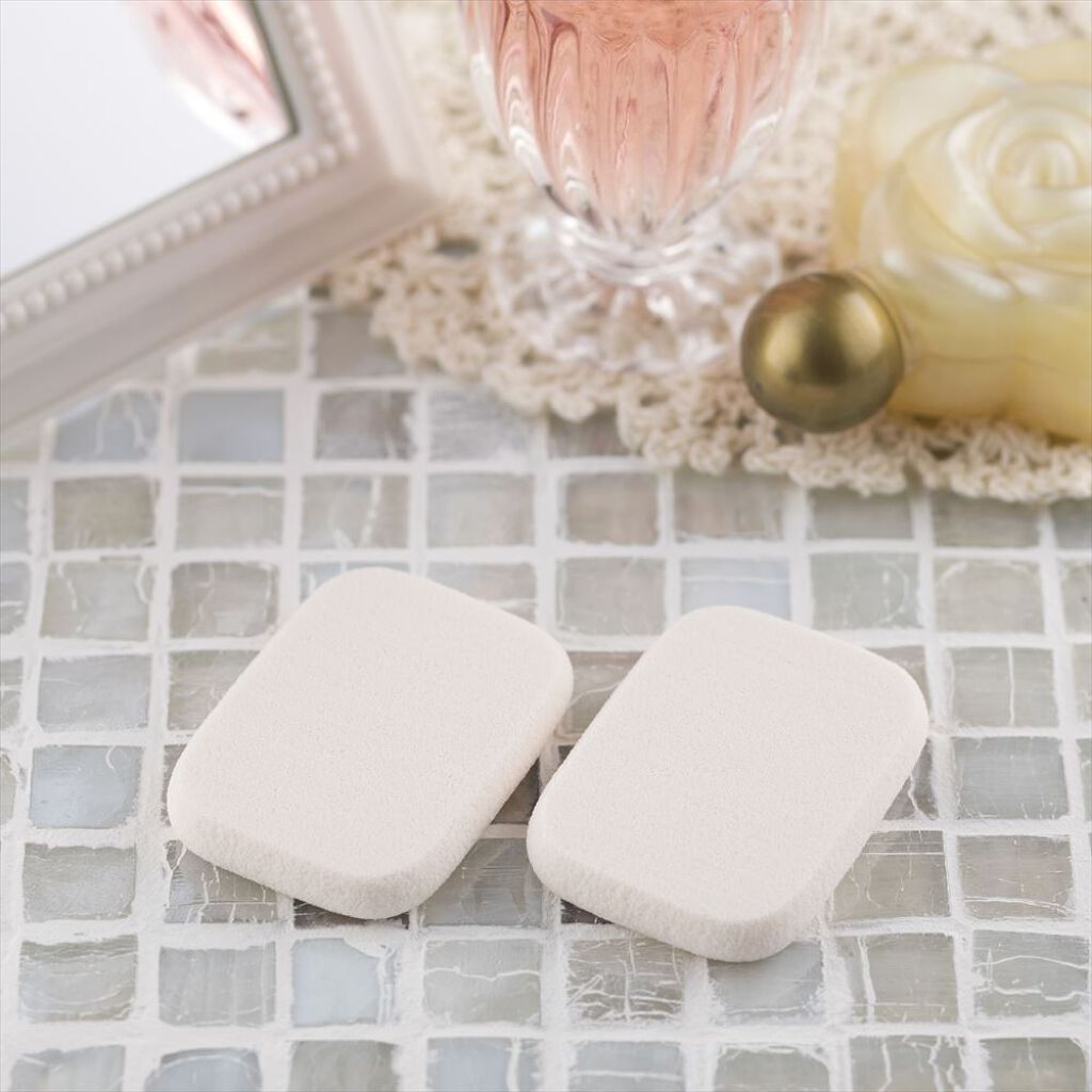 貝印汚れが落ちやすいパフ(パウダー用) 長角形 2P