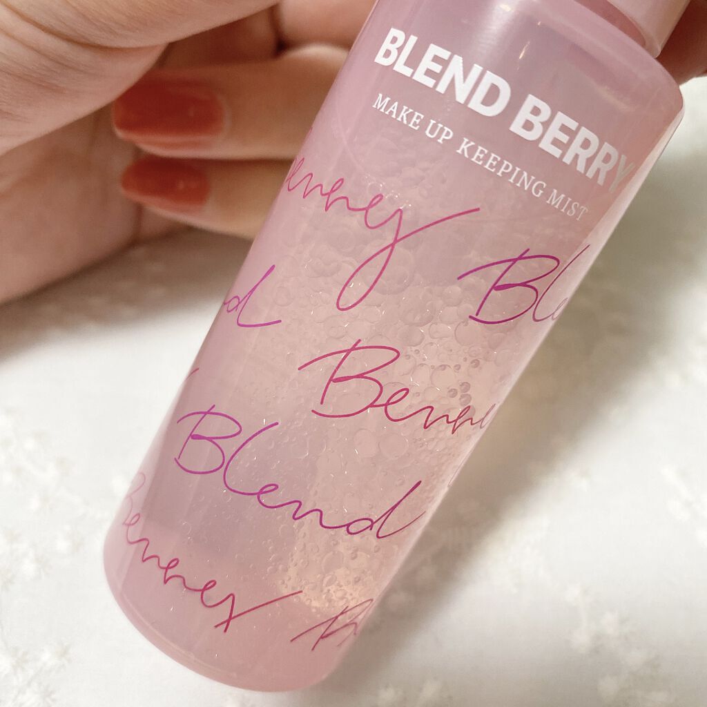 メイクアップ キーピング ミスト/BLEND BERRY/フィックスミストを使ったクチコミ（2枚目）