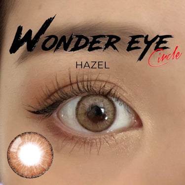 

▹Wonder eye circle hazel monthly
    ワンダーアイ サークル ヘーゼル マンスリー
    1箱2枚入り 1month
    DIA 14.0mm GDIA 1