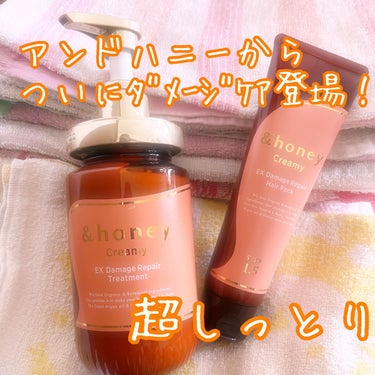 Creamy EXダメージリペアシャンプー1.0/ヘアトリートメント2.0/&honey/シャンプー・コンディショナーを使ったクチコミ（1枚目）