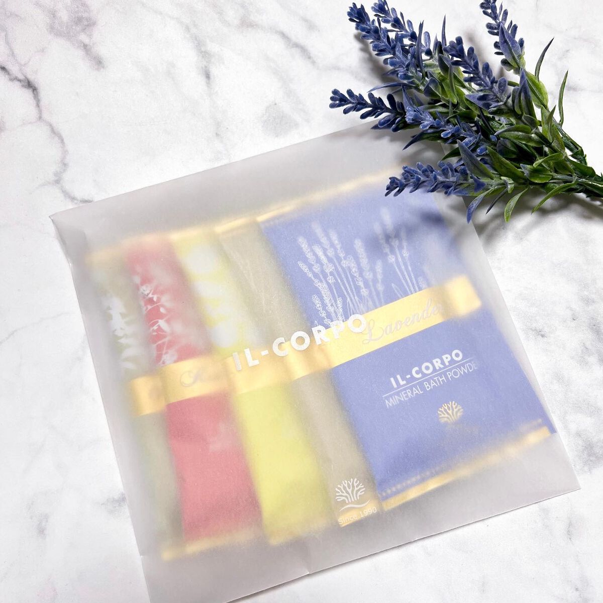 ミネラルバスパウダー グリーティングギフト/イルコルポ/入浴剤セットを使ったクチコミ（3枚目）