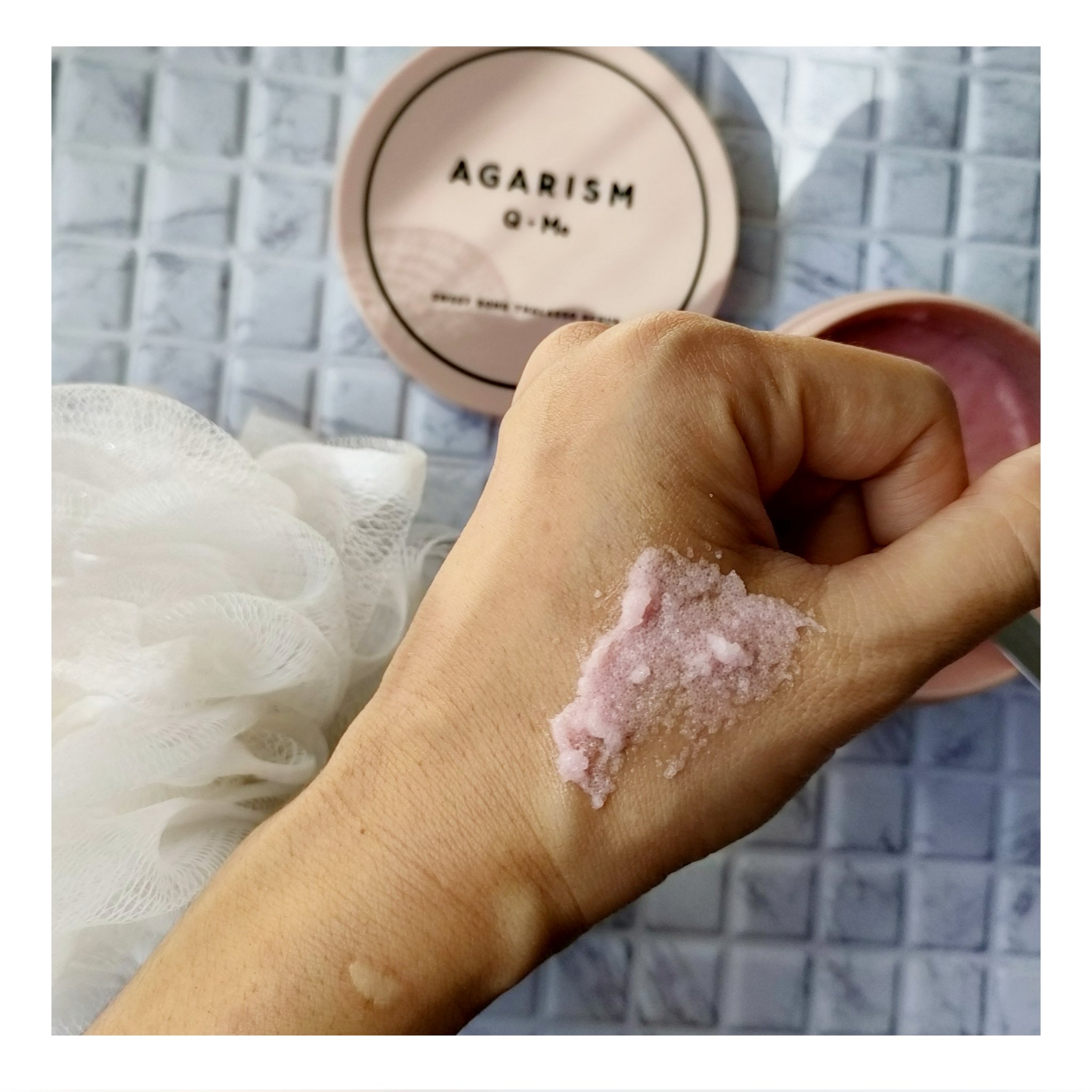 Q+Me スウィート ボム タラソ スクラブ/AGARISM/バスト・ヒップケアを使ったクチコミ（2枚目）