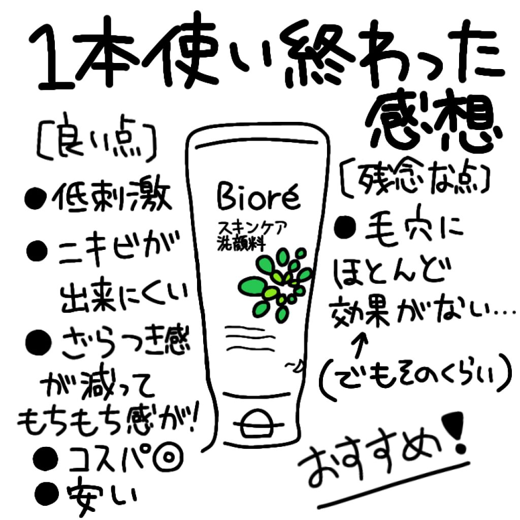 スキンケア洗顔料 薬用アクネケア/ビオレ/洗顔フォームを使ったクチコミ(1枚目)