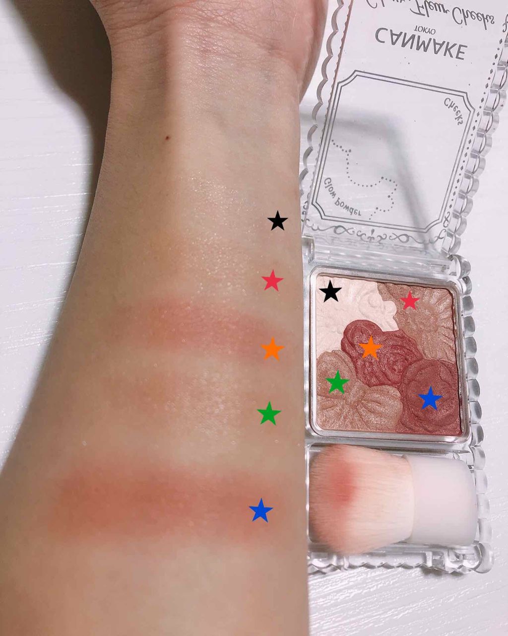 グロウフルールチークス/キャンメイク/パウダーチークを使ったクチコミ(2枚目)