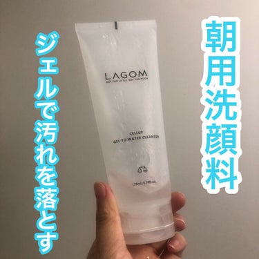 ラゴム ジェルトゥウォーター クレンザー(朝用洗顔)/LAGOM /洗顔フォームを使ったクチコミ（1枚目）