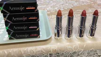 マットジュエルリップコレクション コハクの余裕/Armuje/口紅を使ったクチコミ(3枚目)
