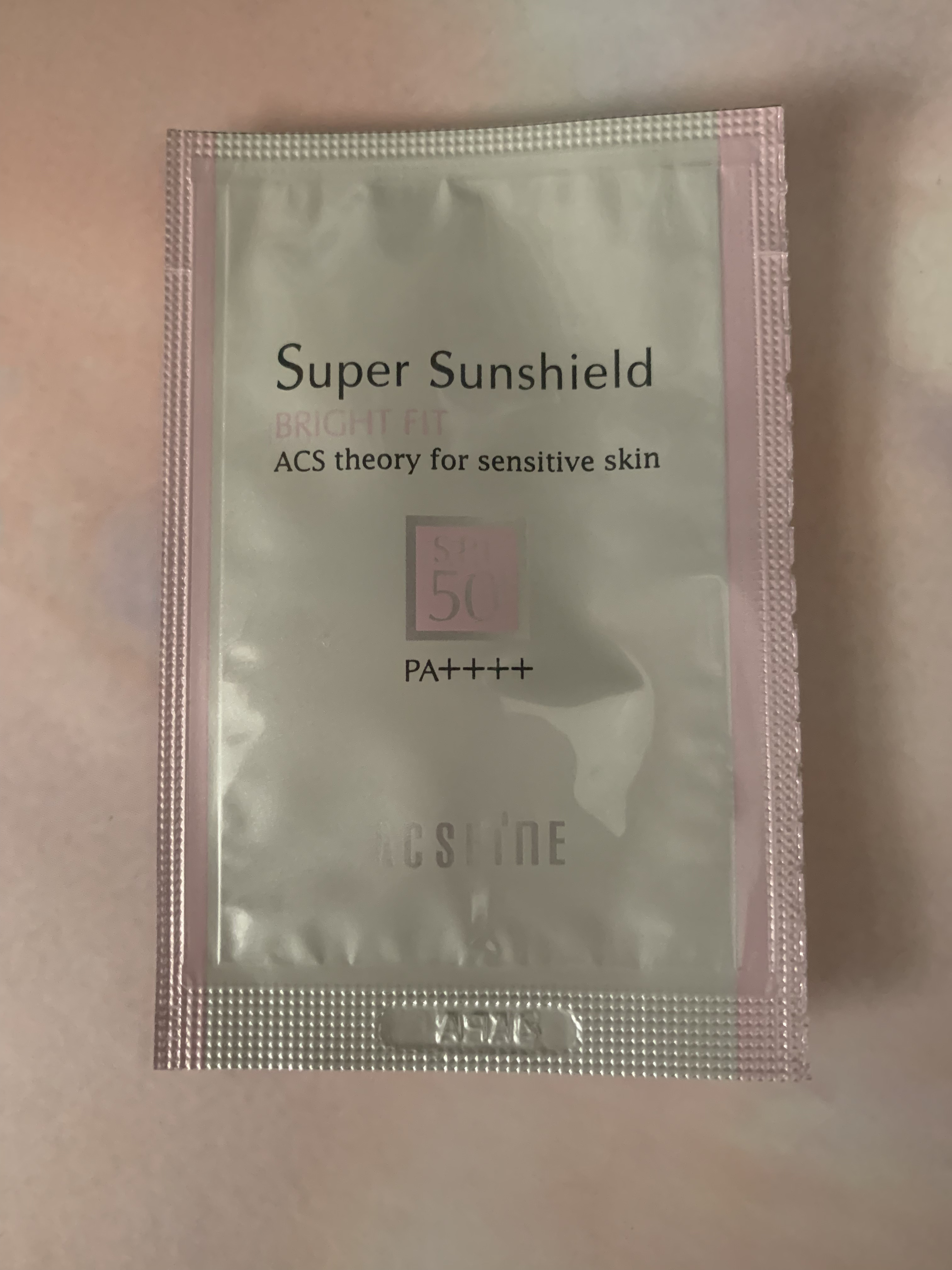 スーパーサンシールド ブライトフィット/ACSEINE/日焼け止めミルクを使ったクチコミ（1枚目）
