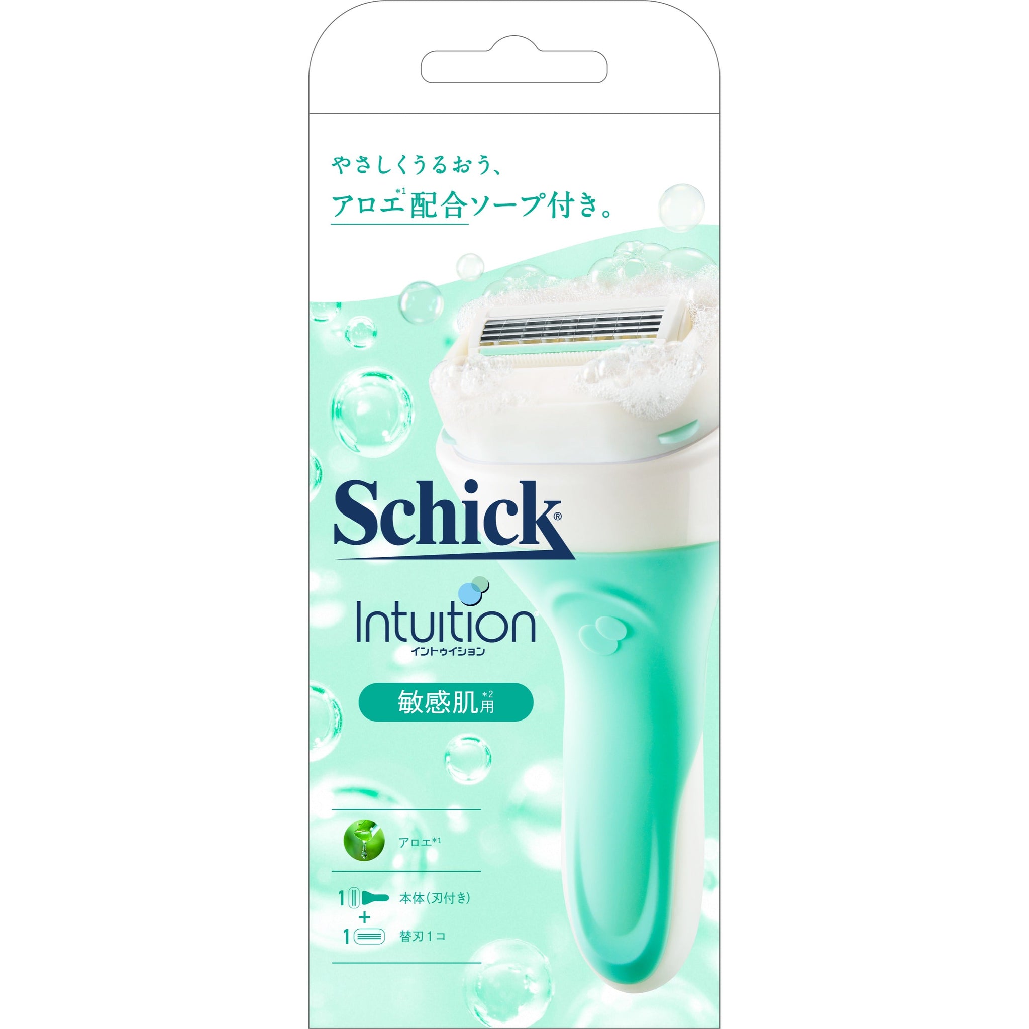 イントゥイション 敏感肌用 ホルダー （刃付き）＋替刃１コ / イントゥイション