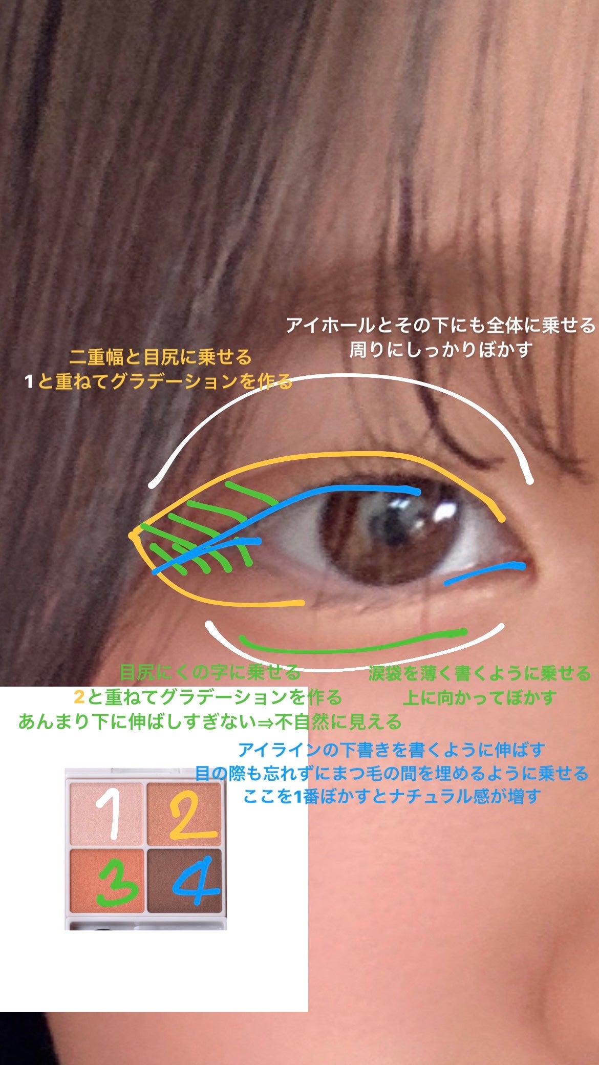 シルキースフレアイズ/キャンメイク/アイシャドウパレットを使ったクチコミ(2枚目)