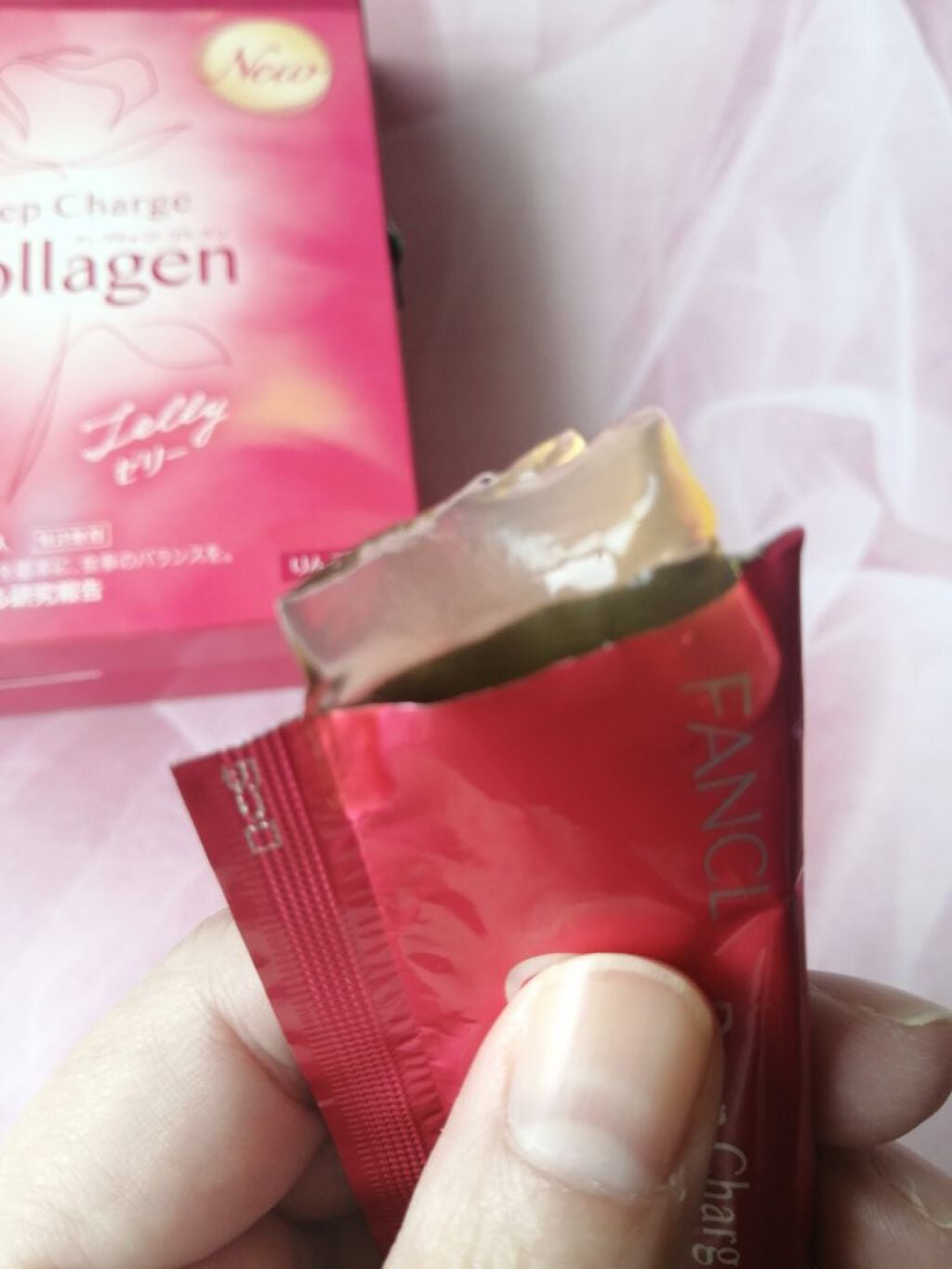 ディープチャージ コラーゲン スティックゼリー/ファンケル/美容サプリメントを使ったクチコミ(3枚目)