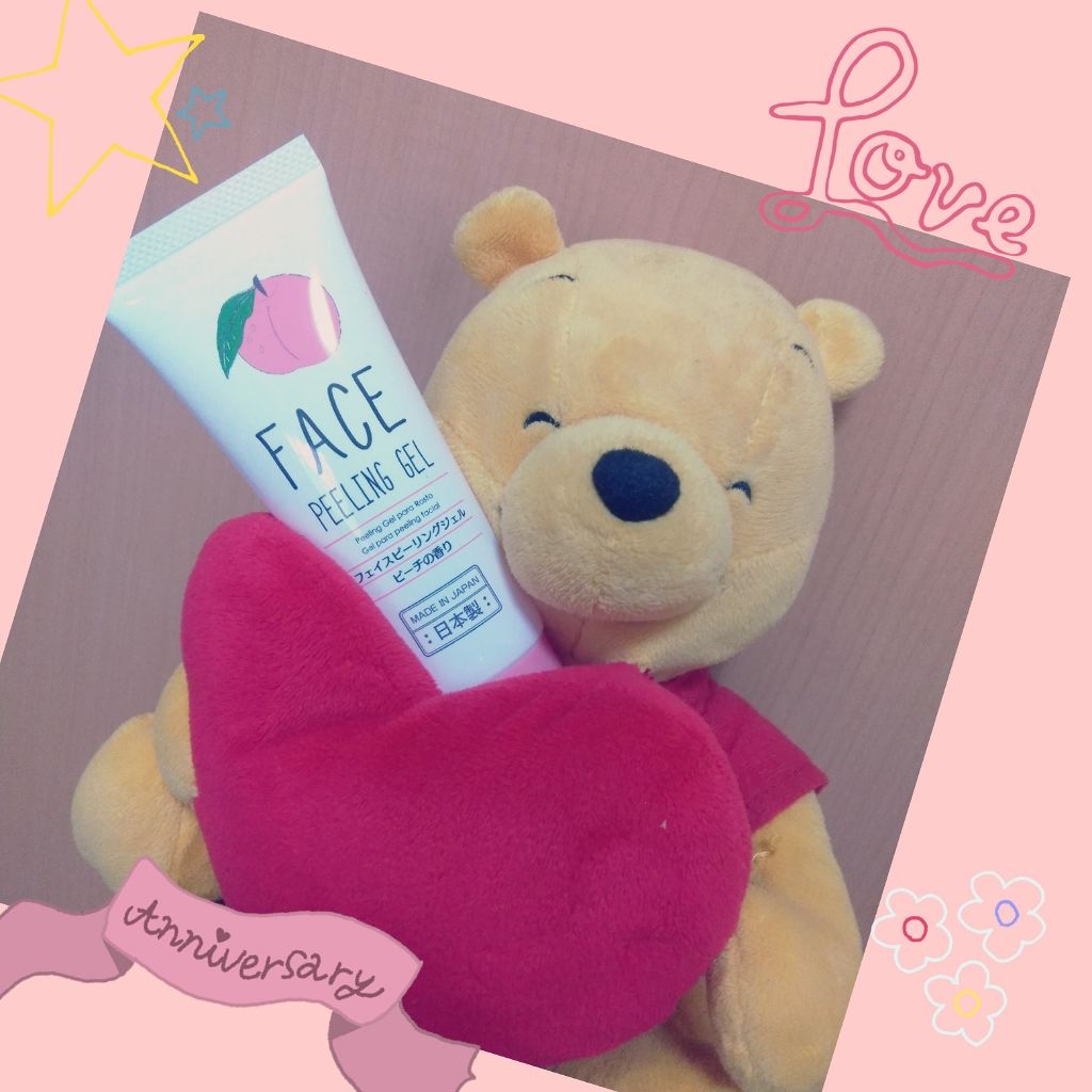 フェイスピーリングジェル ピーチの香り/DAISO/ピーリングを使ったクチコミ(1枚目)