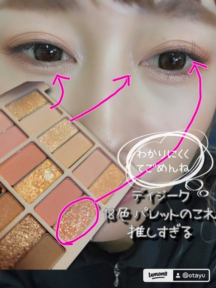 シャドウパレット/dasique/アイシャドウパレットを使ったクチコミ(3枚目)