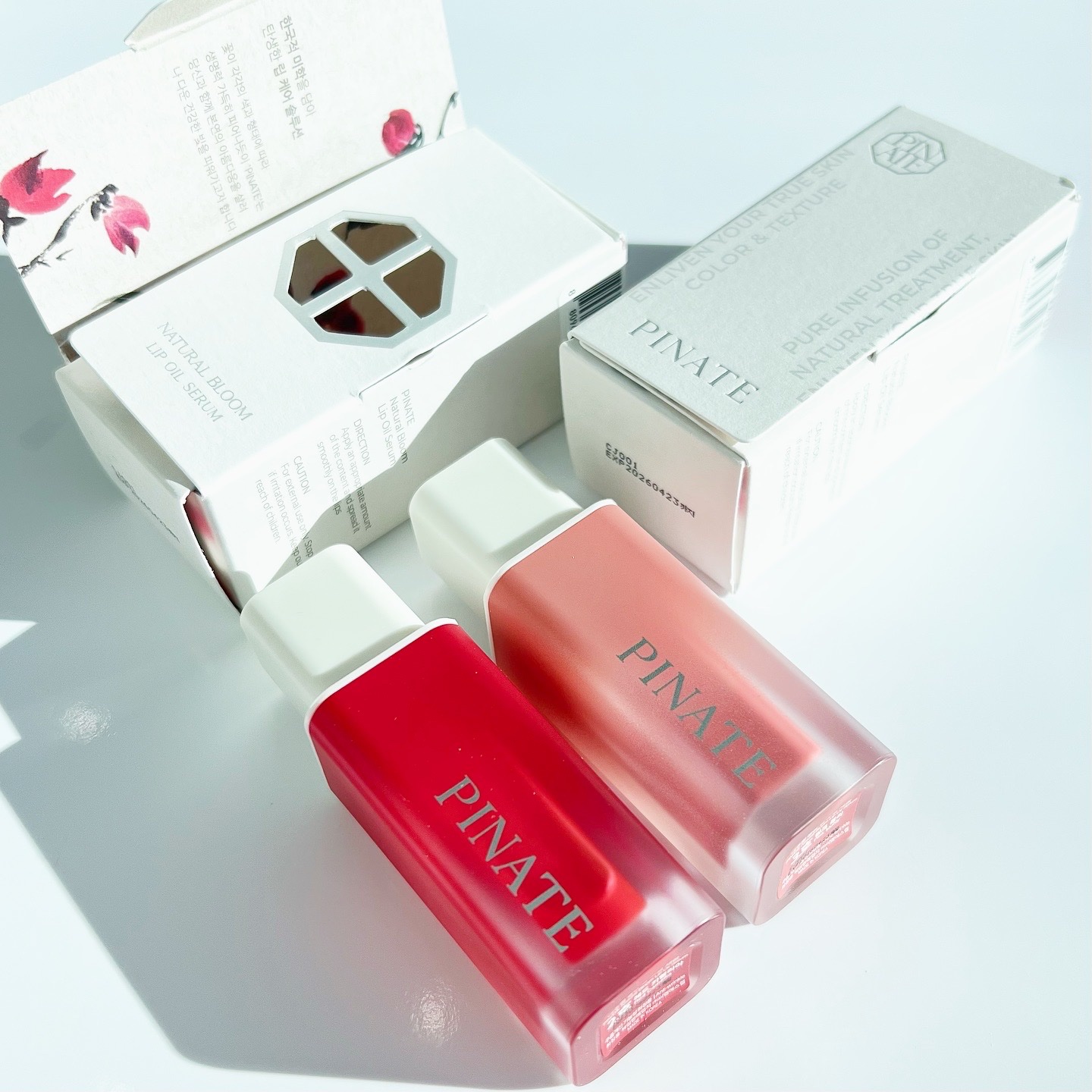 ナチュラルブルームリップオイルセラム 3色セット/PINATE/リップグロスを使ったクチコミ（1枚目）