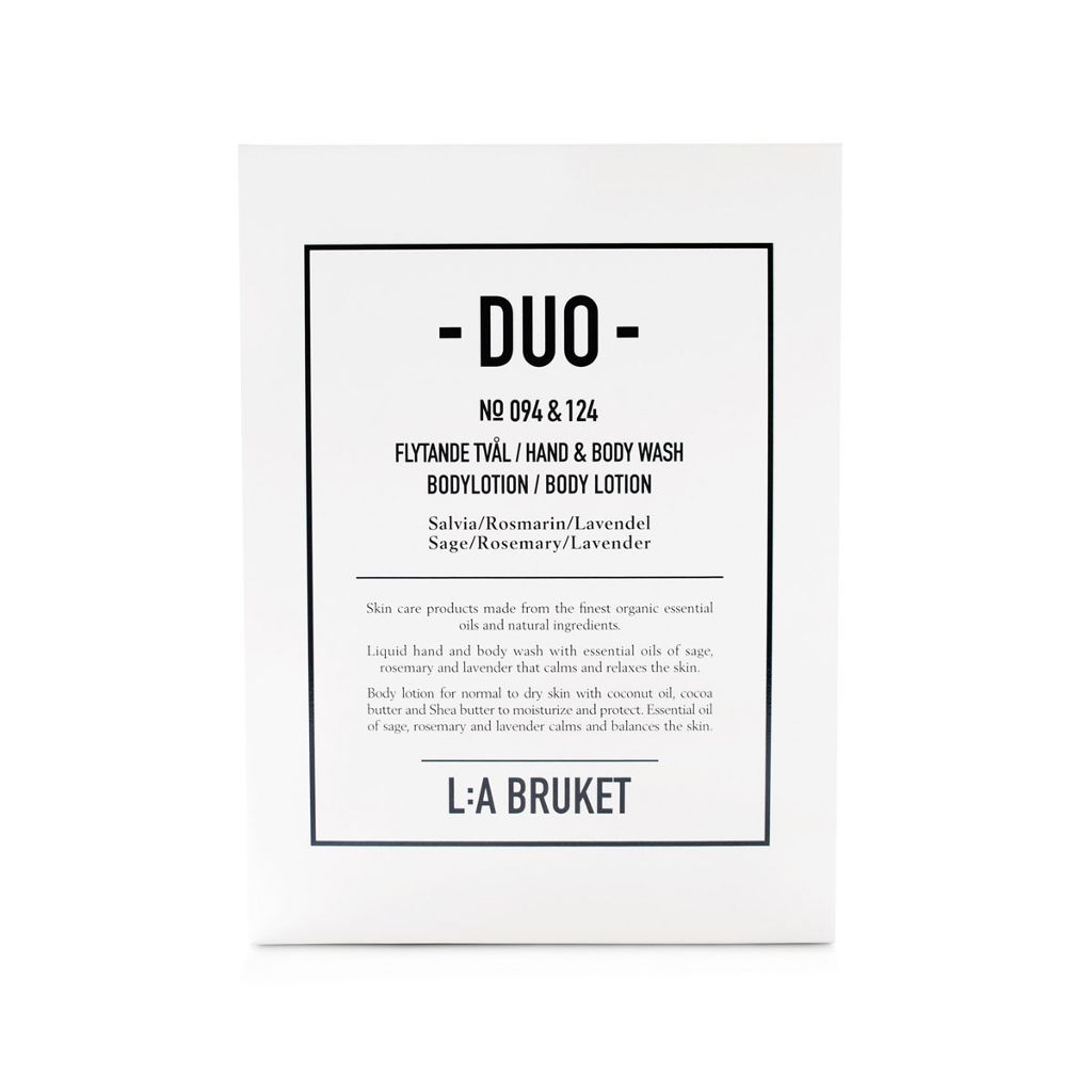 LA BRUKET（ラ・ブルケット） デュオキット ハンド＆ボディウォッシュ ボディローション(セージ/ローズマリー/ラベンダー)