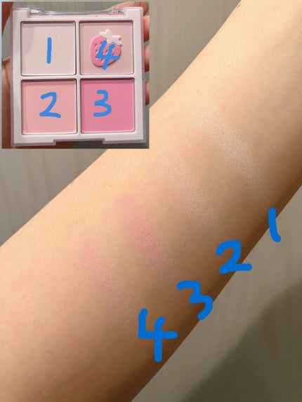 ブレンディングムードチーク/dasique/パウダーチークを使ったクチコミ(4枚目)