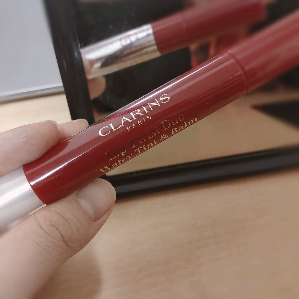 ツイスト リップ デュオ (ツイスト リップ ウォーターティント/ツイスト リップ バーム)/CLARINS/リップティントを使ったクチコミ(1枚目)