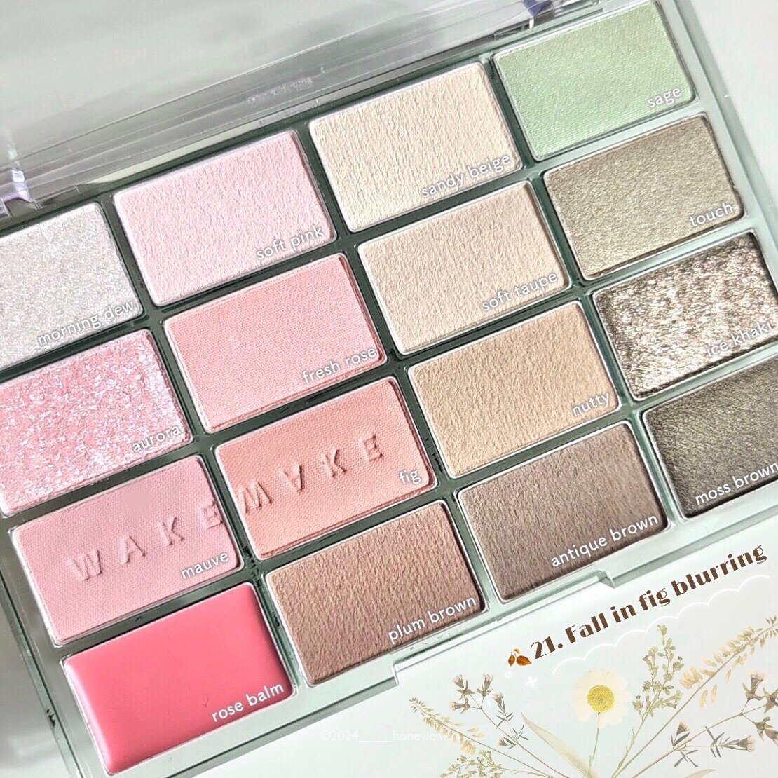 ソフトブラーリングアイパレット/wakemake/アイシャドウパレットを使ったクチコミ（1枚目）