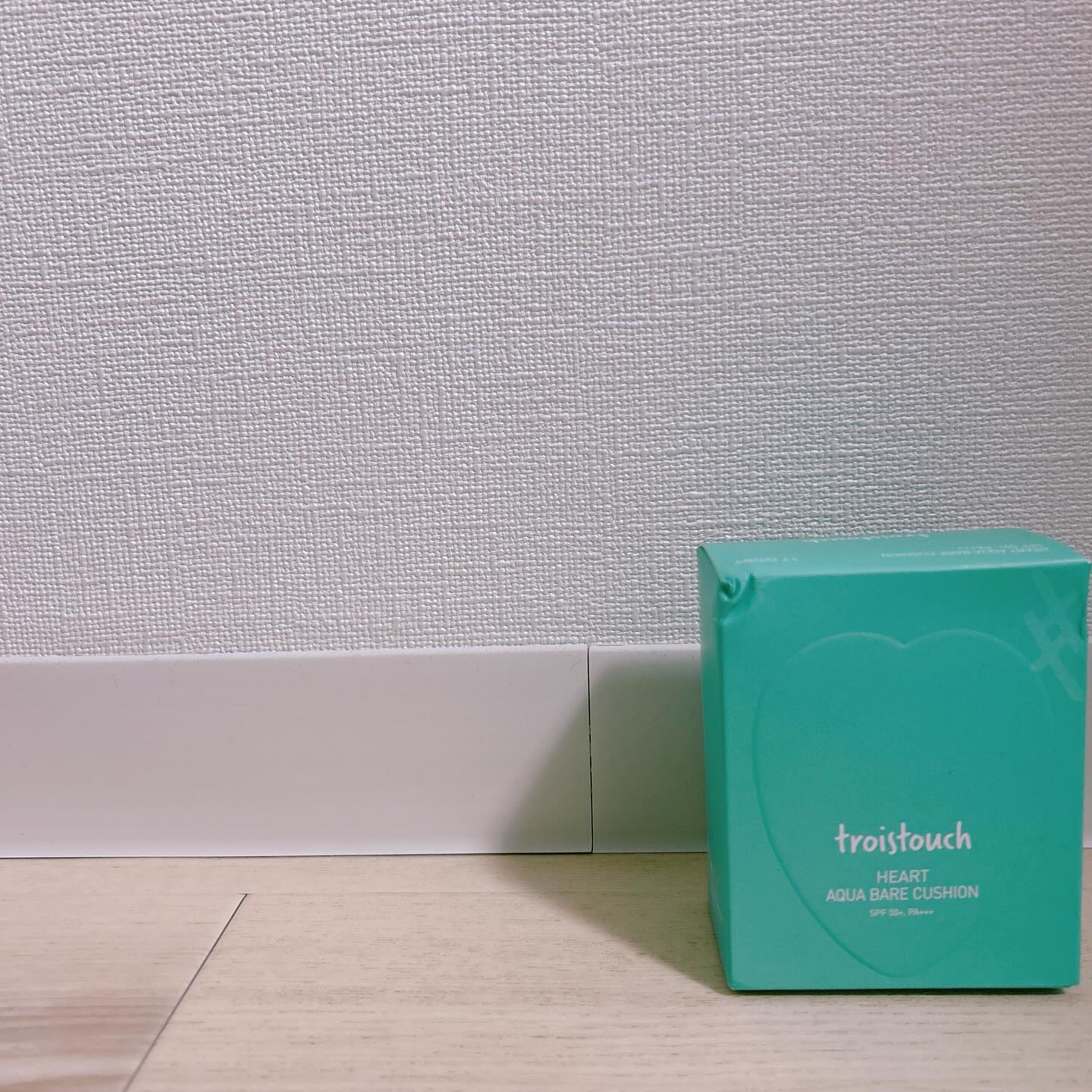 トワタッチ ハートクッション アクアベア/troistouch/クッションファンデーションを使ったクチコミ（1枚目）