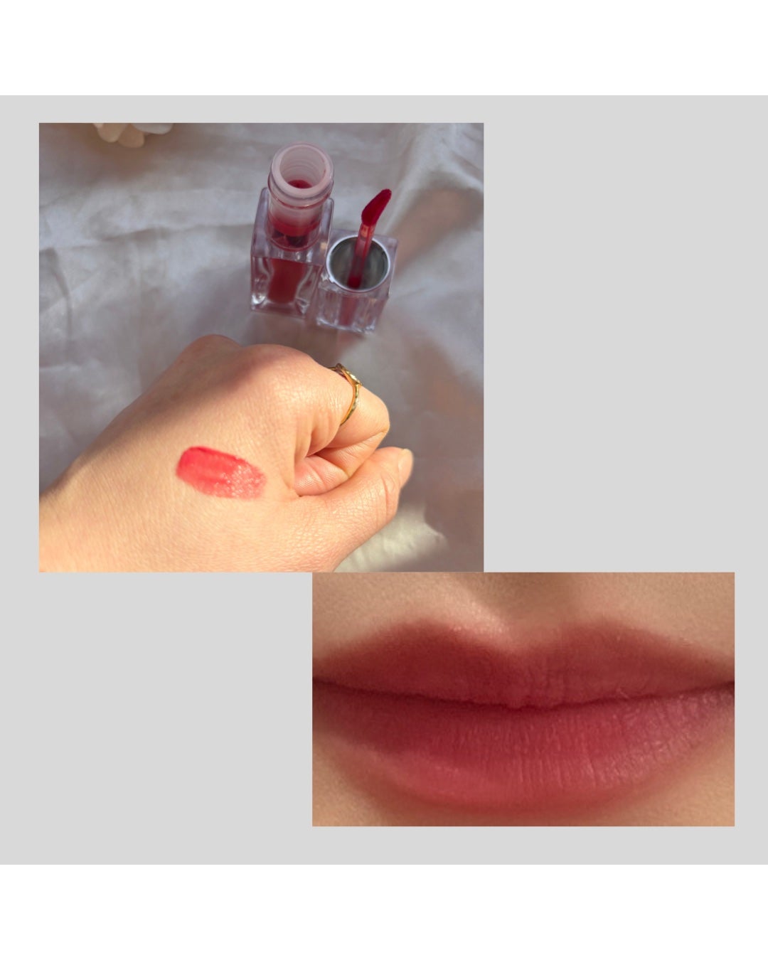 ゲットイットティント ウォーターフルバター/TONYMOLY/リップティントを使ったクチコミ(4枚目)