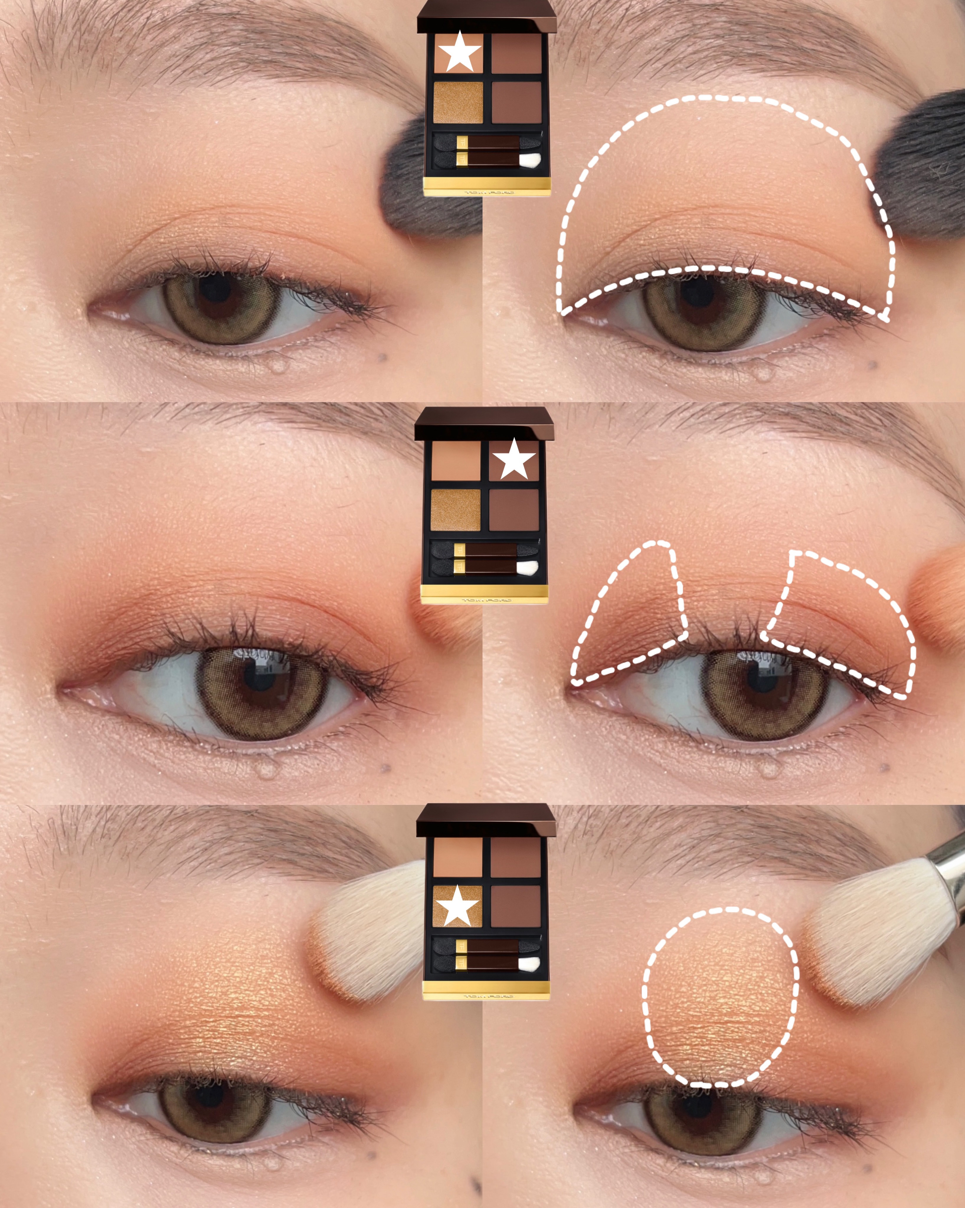 アイ カラー クォード 029 デザート フォックス/TOM FORD BEAUTY/アイシャドウパレットを使ったクチコミ（2枚目）