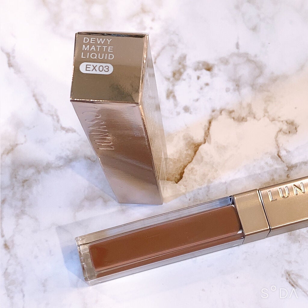 デューイマットリクイド/LUNASOL/口紅を使ったクチコミ(2枚目)