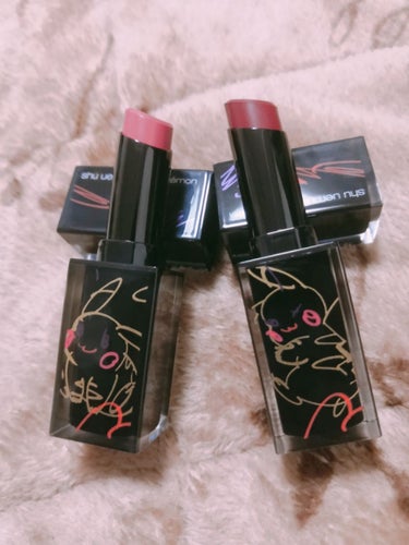 ルージュ アンリミテッド アンプリファイド マット＜2019年クリスマスコフレ限定＞/shu uemura/口紅を使ったクチコミ（4枚目）