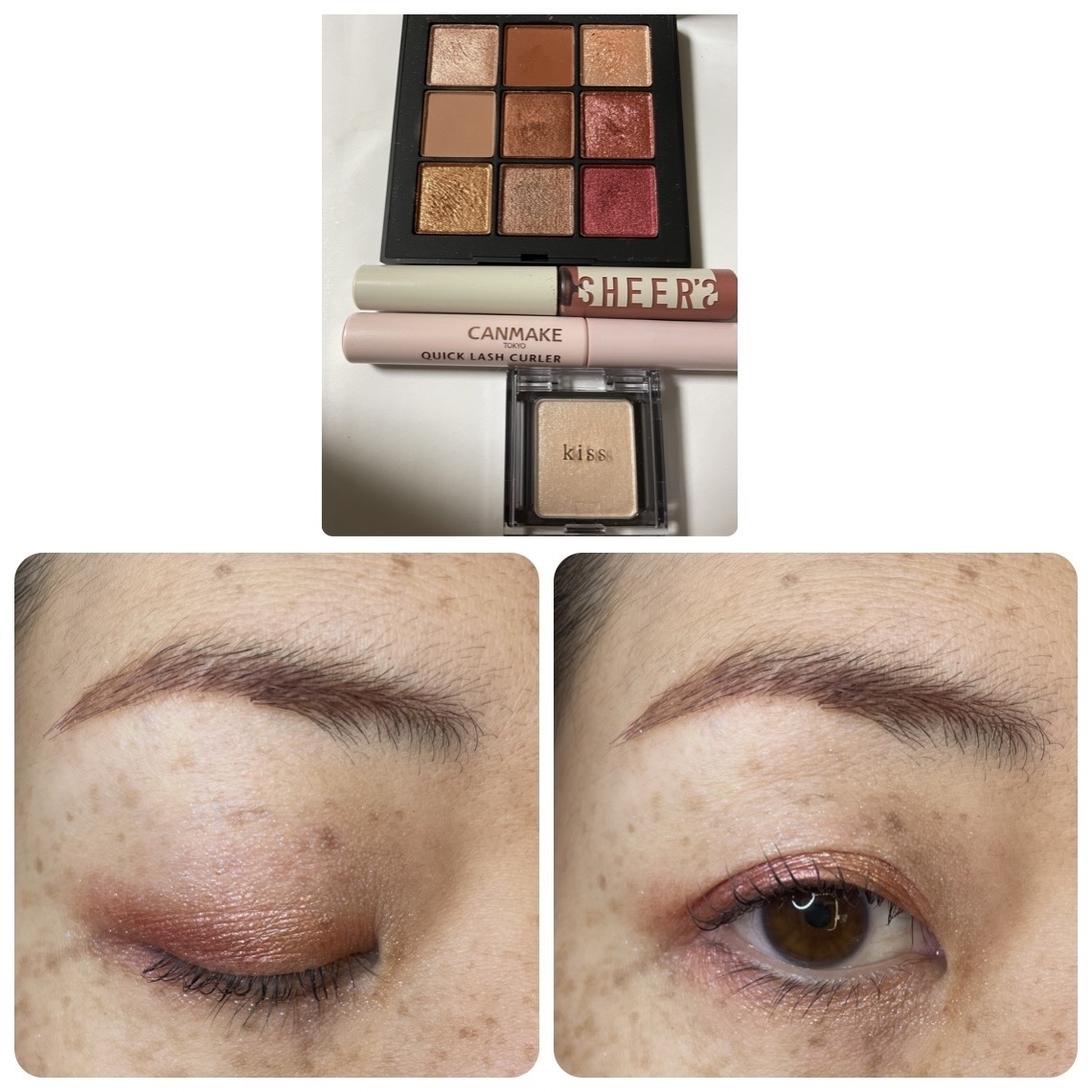  シアー グリッターアイズ/KiSS/単色アイシャドウを使ったクチコミ（1枚目）