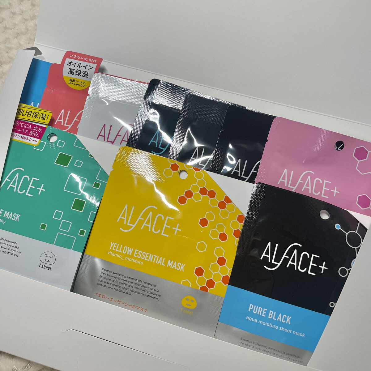 ピュアブラック アクアモイスチャー シートマスク/ALFACE+/シートマスク・パックを使ったクチコミ（3枚目）