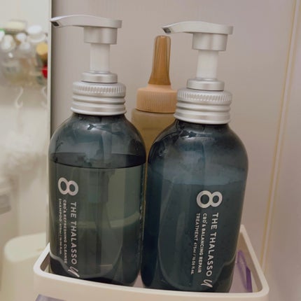 エイトザタラソ ユー CBD&リフレッシング クレンズ 美容液シャンプー/CBD&バランシング ダメージリペア 美容液ヘアトリートメント/エイトザタラソ/市販シャンプーを使ったクチコミ(1枚目)