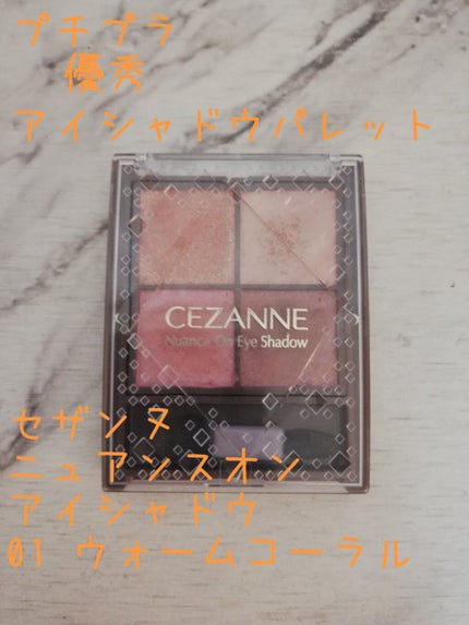 ニュアンスオンアイシャドウ/CEZANNE/アイシャドウパレットを使ったクチコミ(1枚目)