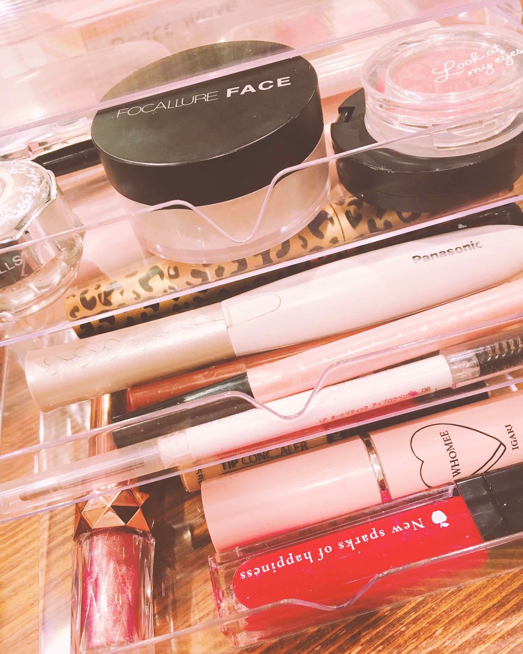 3段式クリアーケース/DAISO/その他化粧小物を使ったクチコミ（1枚目）