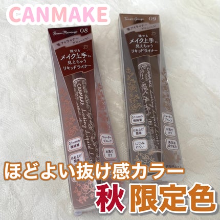 ラスティングリキッドライナー/キャンメイク/リキッドアイライナーを使ったクチコミ(1枚目)