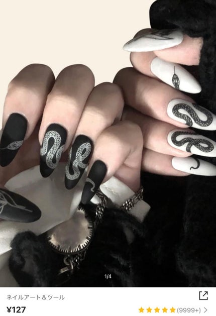 ネイルチップ用シール(20枚×5シート)/セリア/ネイルシールを使ったクチコミ(3枚目)