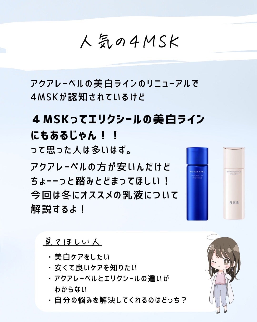 とまと村長@化粧品研究者 on LIPS 「冬に有効活用できる乳液!大人気の美白成分4MSK。一番安い商品..」(2枚目)