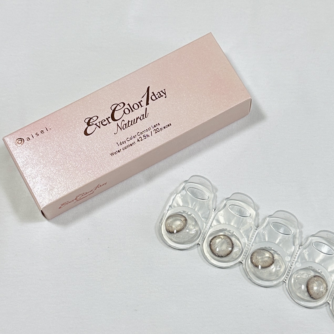 エバーカラーワンデー ナチュラル パールロゼ(限定)/エバーカラー/ワンデー（１DAY）カラコンを使ったクチコミ（3枚目）