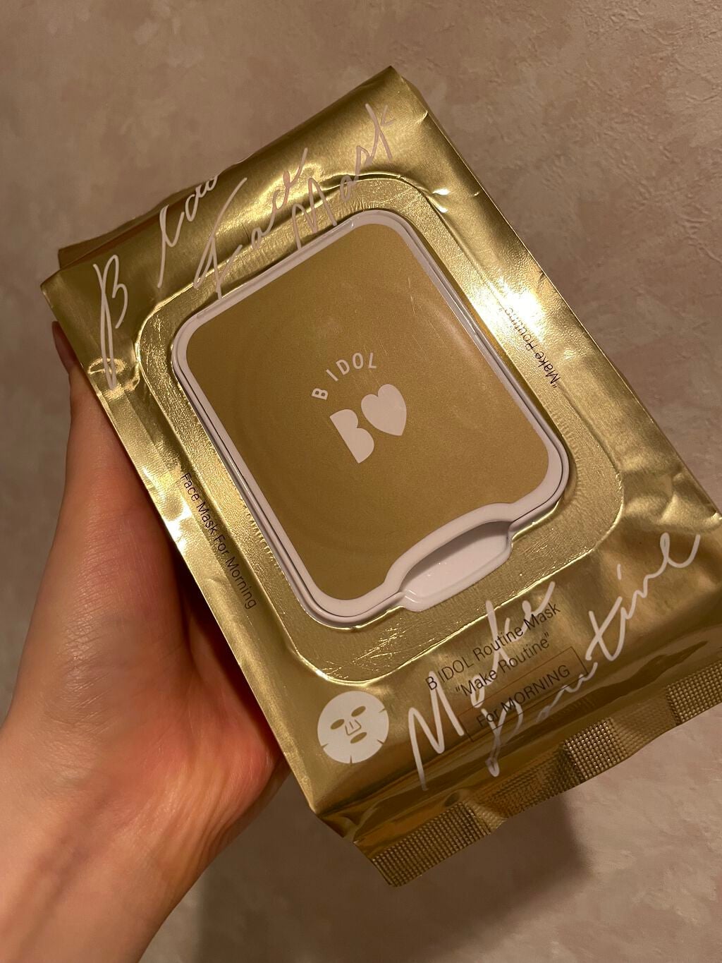 ルーティンマスク(メイクルーティン)/b idol/シートマスク・パックを使ったクチコミ(1枚目)