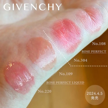 4/5発売💄
GIVENCHYの新色リップたちが春らしいピンクで可愛い🌸 

柔らかな発色でほんのり血色感がプラスされ多幸感あふれる唇に✨

スキンケア成分配合で優しく包み込んでくれる滑らかな塗り心地も