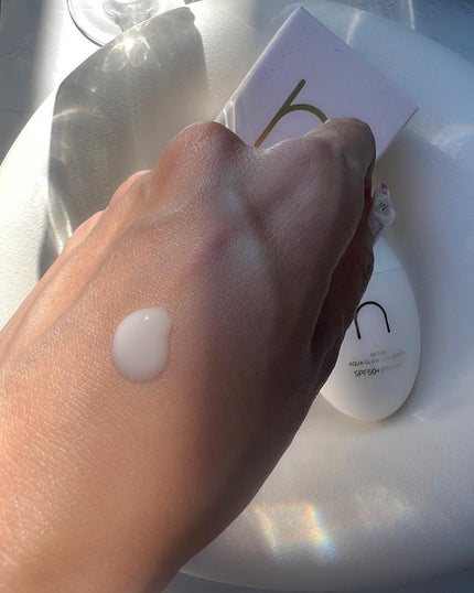 ヴィーガンアクアグロウサンセラム/HAMEL/日焼け止めローションを使ったクチコミ(3枚目)