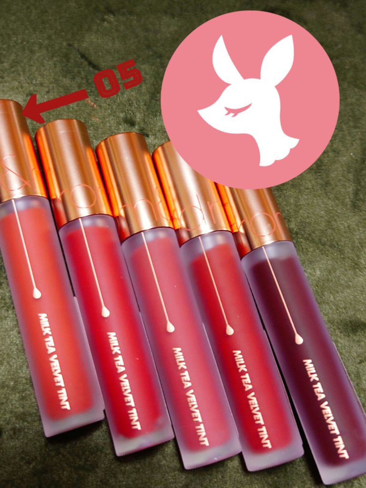 ミルクティーベルベットティント/rom&nd/リップティントを使ったクチコミ(1枚目)