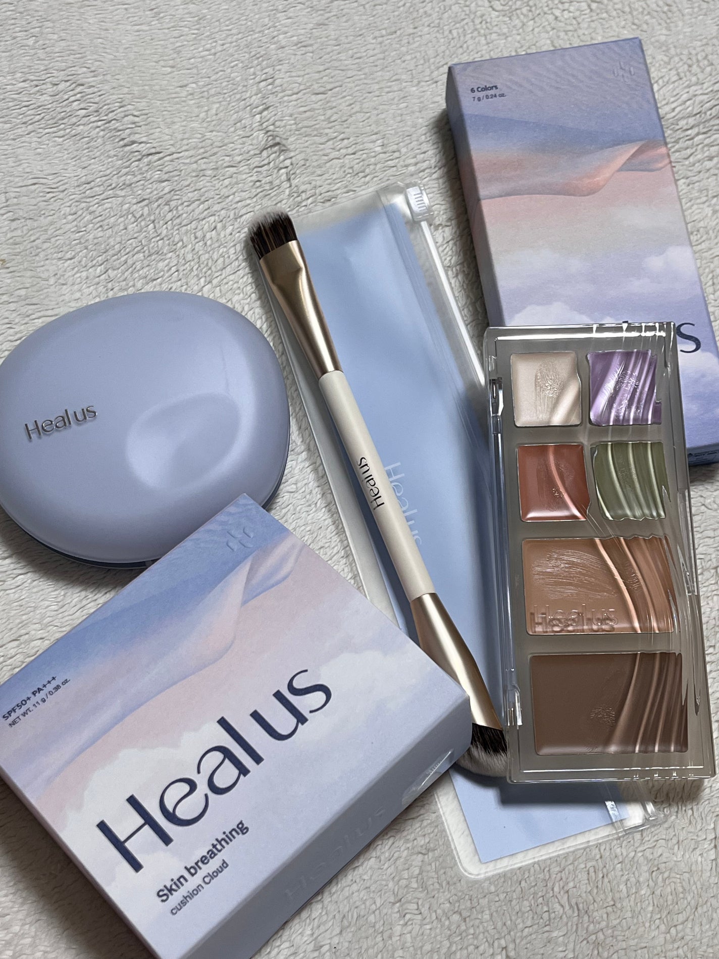 ブリージンググロークッション/Healus/クッションファンデーションを使ったクチコミ(4枚目)