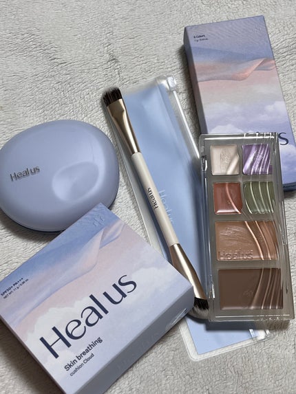 ブリージンググロークッション/Healus/クッションファンデーションを使ったクチコミ(4枚目)