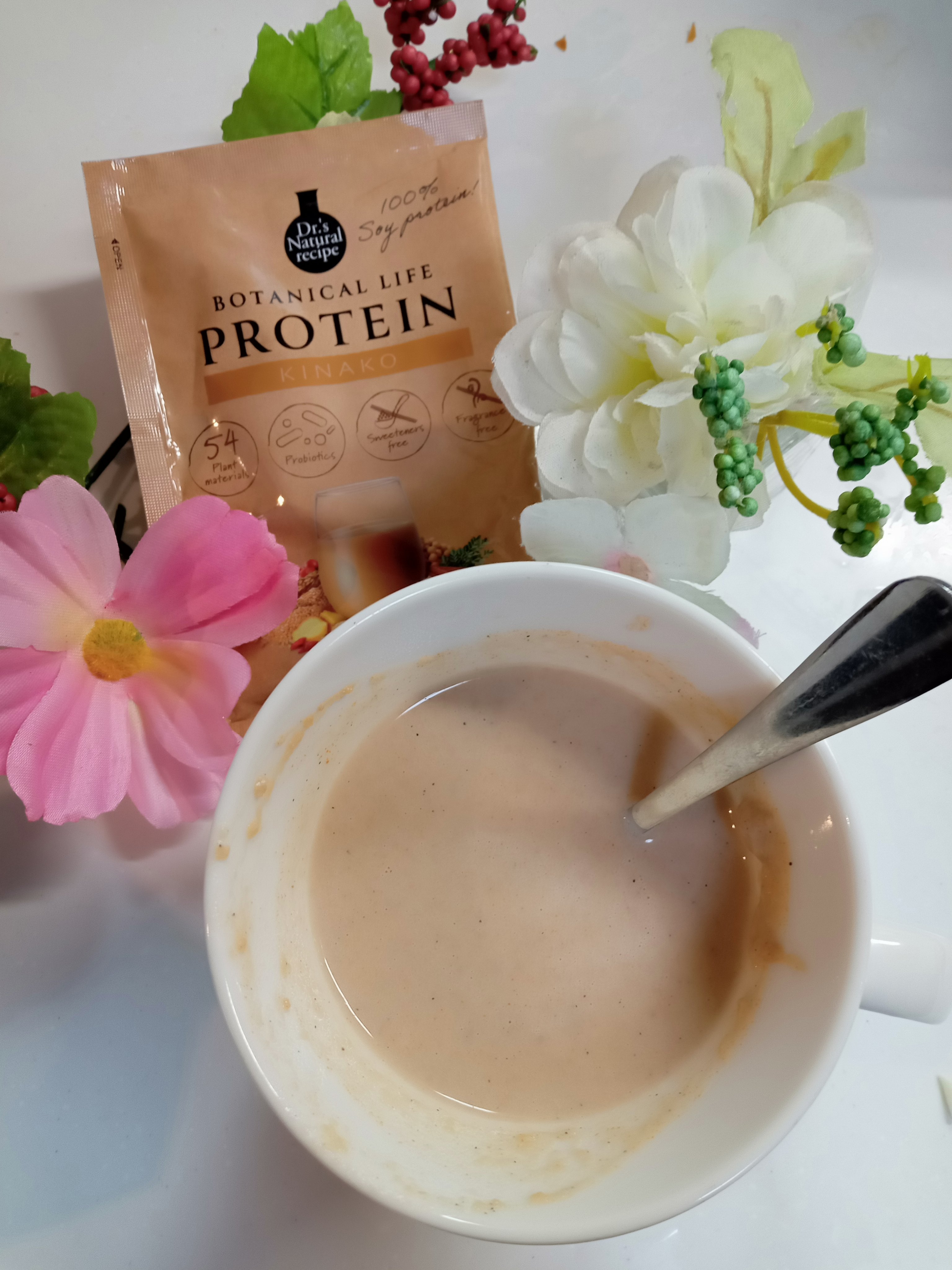 ボタニカルライフプロテイン きなこ味/ドクターズ ナチュラル レシピ/ソイプロテインを使ったクチコミ（2枚目）