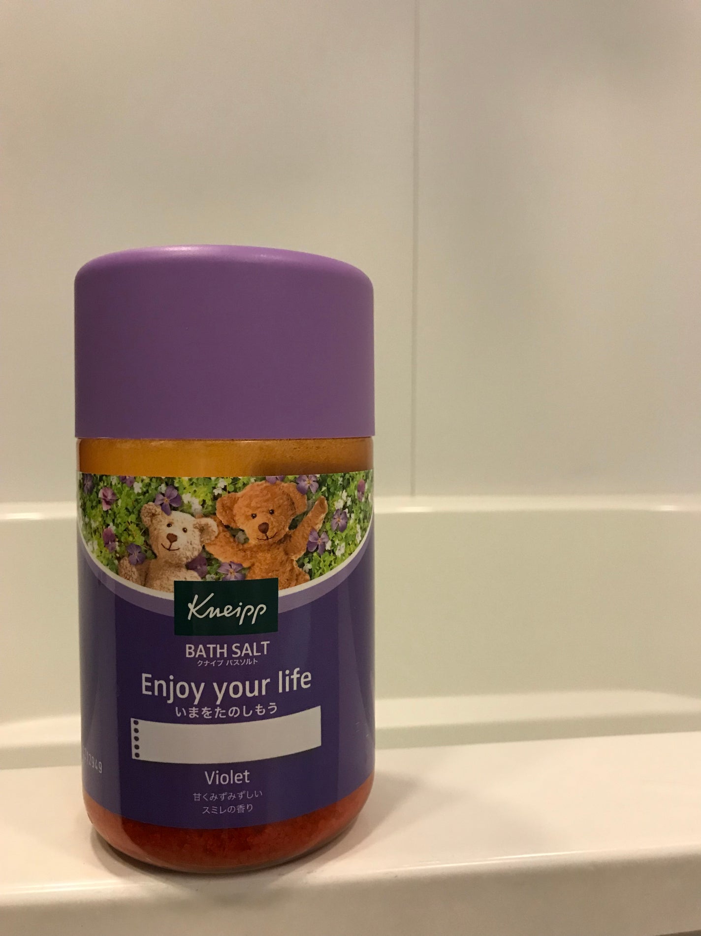 クナイプ バスソルト スミレの香り/クナイプ/無機塩系入浴剤を使ったクチコミ(3枚目)