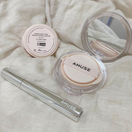 スキンチューンヴィーガンカバークッション/AMUSE/クッションファンデーションを使ったクチコミ(1枚目)