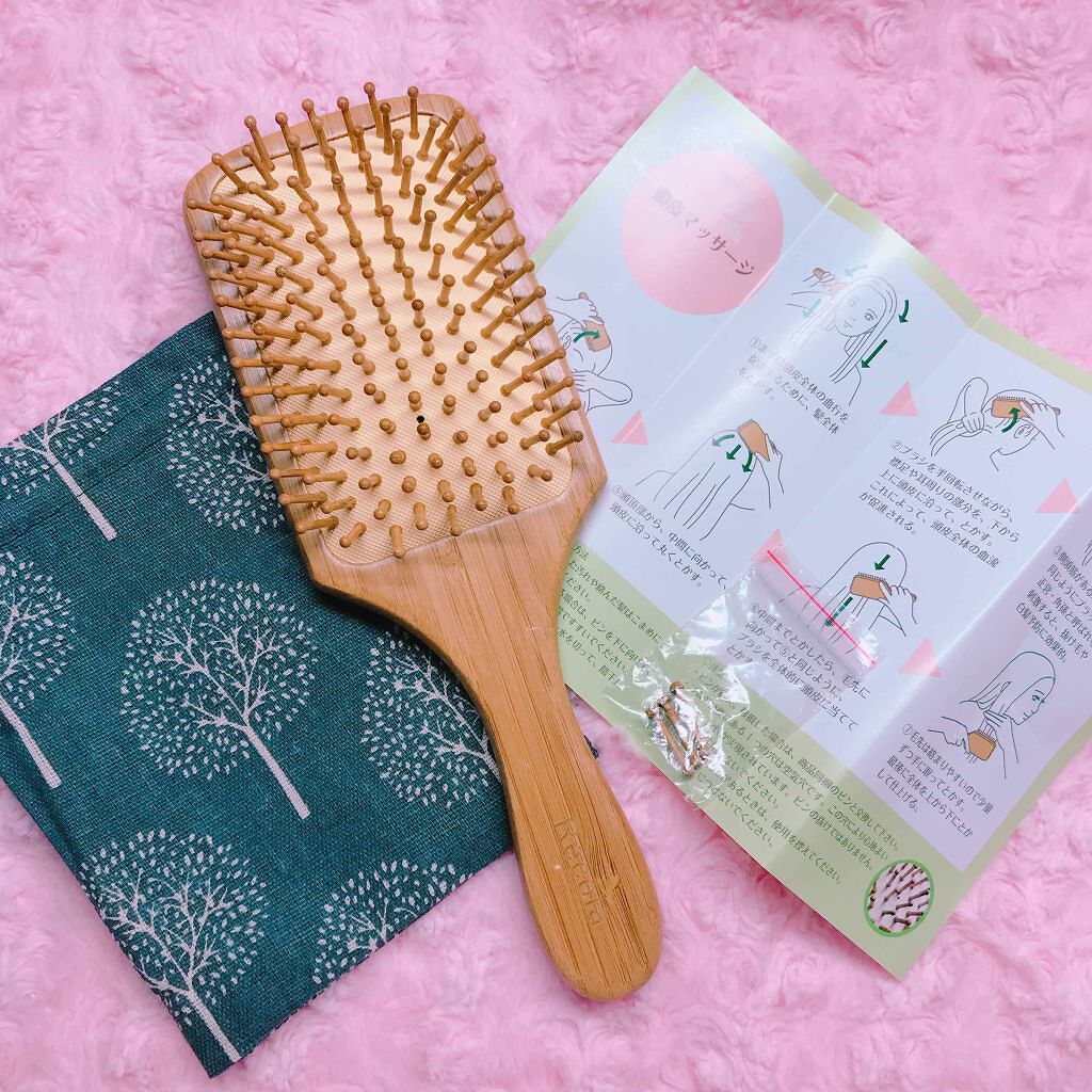 木製ヘアブラシ/Recola/ヘアブラシを使ったクチコミ（1枚目）