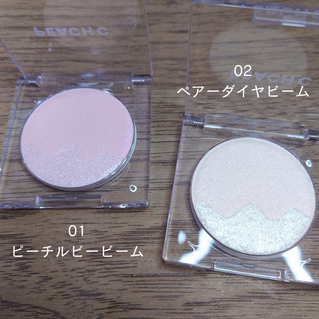 ピーチC デュアルビームハイライター/Peach C/パウダーハイライトを使ったクチコミ(2枚目)