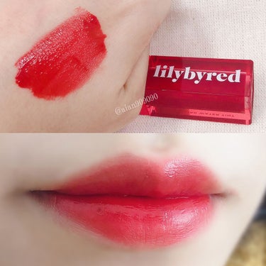 ジューシーライアー ウォーターティント 02 チェリークラッシュのふり(LIKE CHERRY CRUSH) /lilybyred/口紅を使ったクチコミ（3枚目）